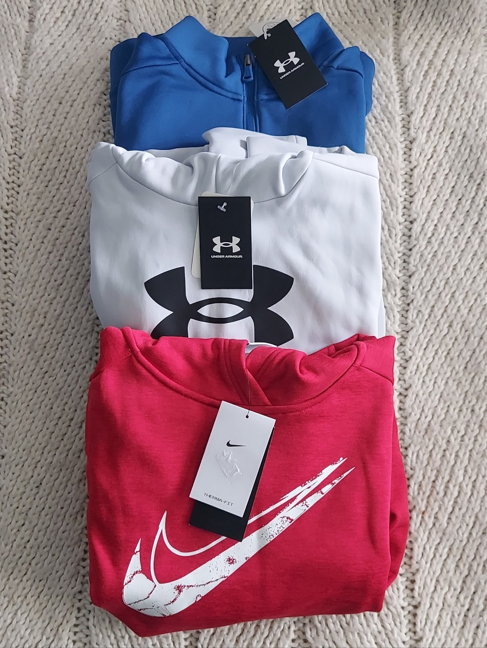 UNDER ARMOUR & NIKE Boys' Sweatshirt Bundle - Youth XL